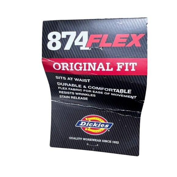 Dickies Flex 874 Original Fit Work Pants Khaki 42X32 New Comfort Office - Picture 3 of 11